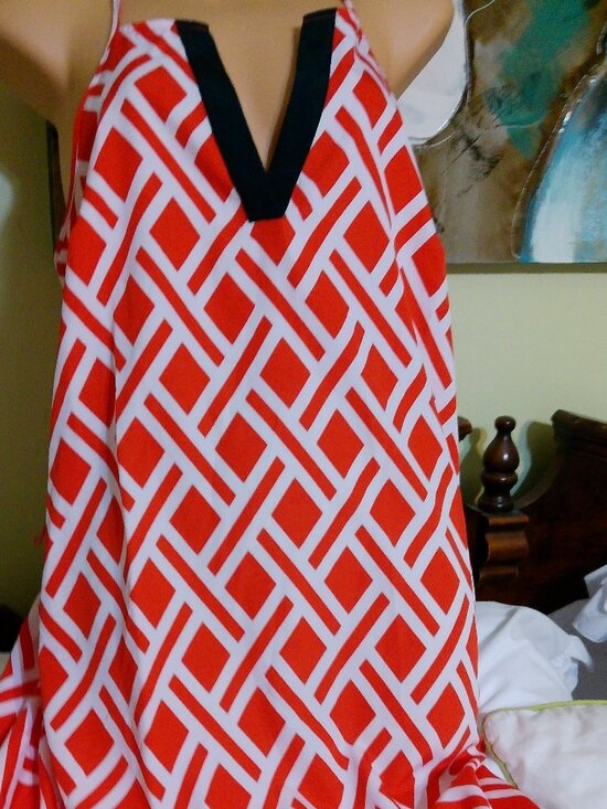 Mud Pie Dresses & Skirts - MUDPIE DRESS RED WHITE AND NAVY SIZE MED GOOD SHAPE BELT MISSING
